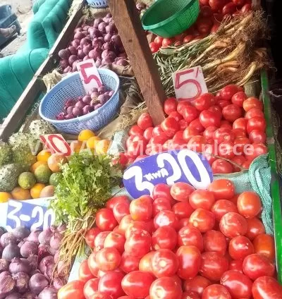 Tomatoes, onions, cooking pepper