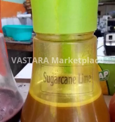 A glass of sugar cane juice