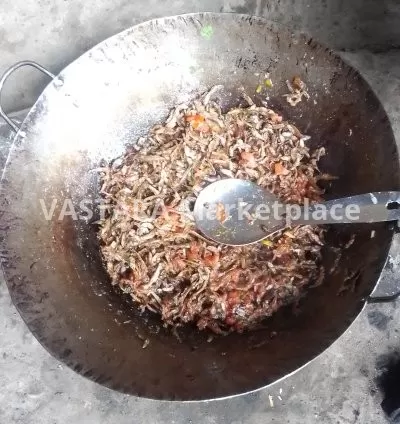 A plate of Omena fry