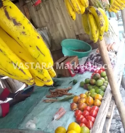 Banana, tomato, orange, mango, onion