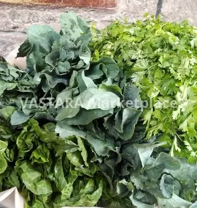 Kales/sukumawiki, spinach, coriander