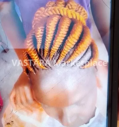 Lady's modern Bandika hair style