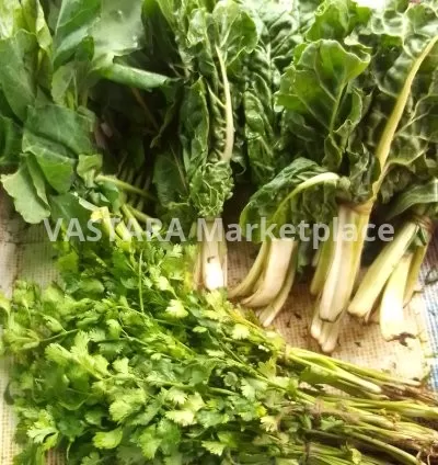 Kales/sukumawiki, spinach and coriander