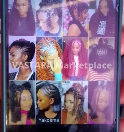 Ghanian lines style, Spanish, twist