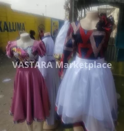 Lady's modern African attire