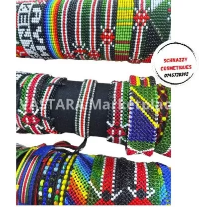 Coloured wrist beads