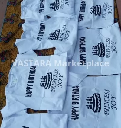 Printed and branded Birthday t shirts