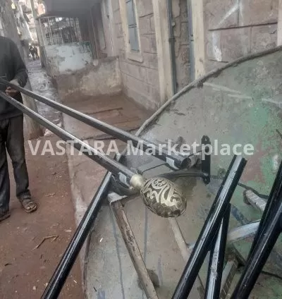 Modern steel curtain rod