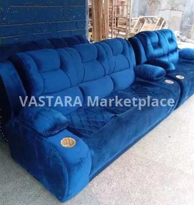 Semi - recliner sofa set five seater