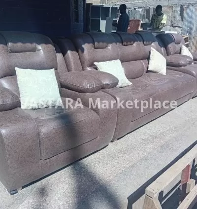 Semi - recliner sofa set five seater
