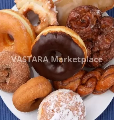 Doughnuts with chocolate cream