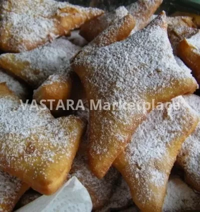Mandazi filled with cream
