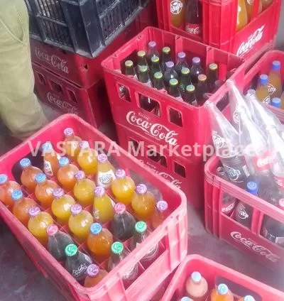 Acrate ohalf liter bottle of soda