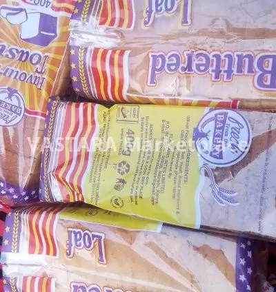 Buttered loaf bread